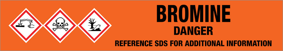 Bromine CAS 7726 95 6 GHS Pipe Marking Label bromine-cas-7726-95-6-ghs-pipe-marking-label