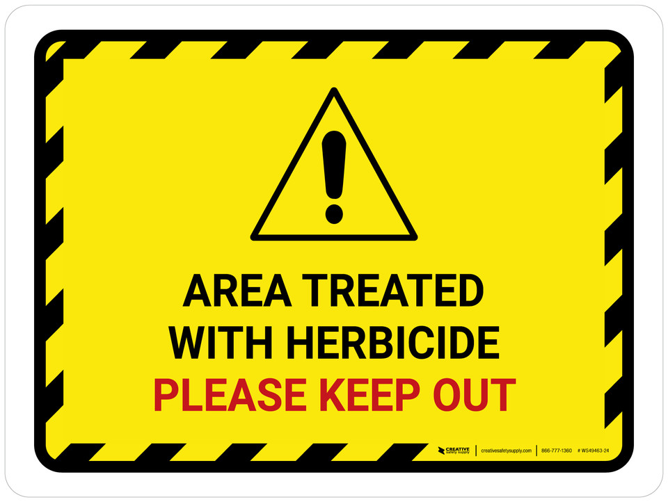 Herbicide Safety Signs Creative Safety Supply