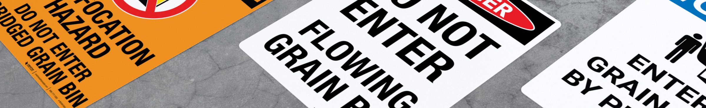 Grain Silo Safety Signs Grain Silo Safety Signs