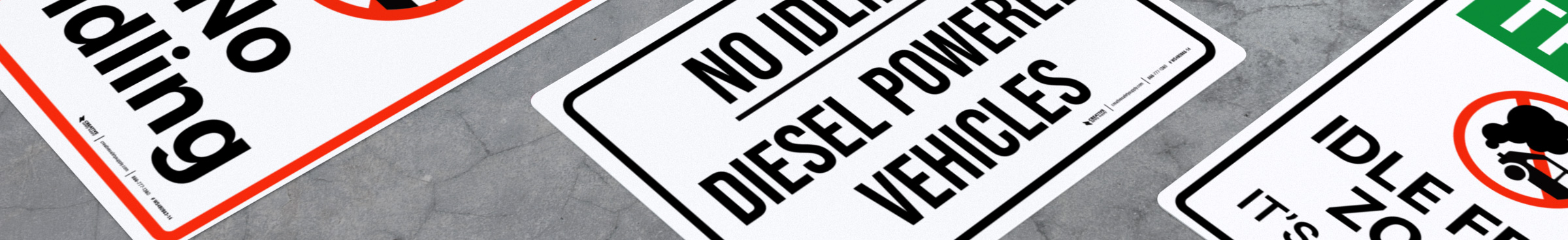 No Vehicles Idling Signs No Vehicles Idling Signs