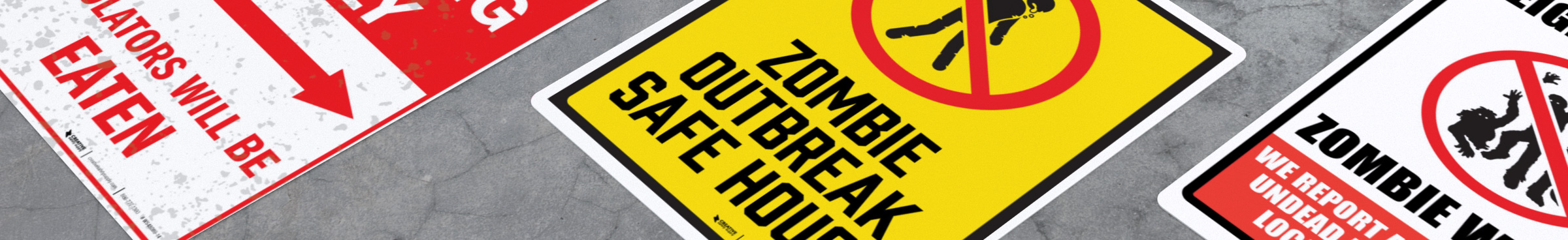 Zombie Signs and Labels Zombie Signs and Labels