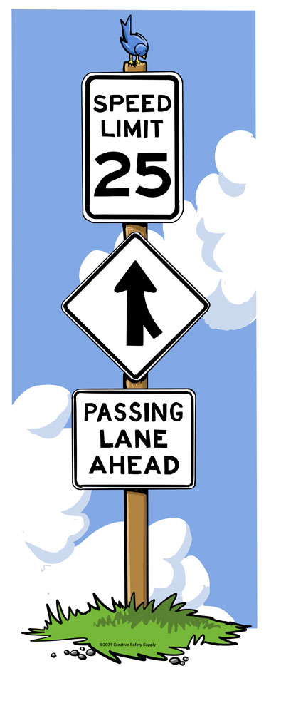 What Do Black And White Traffic Signs Mean Creative Safety Supply