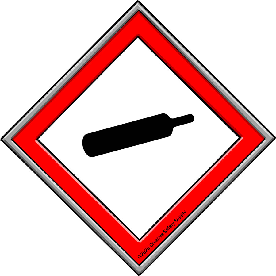 Gas cylinder pictogram