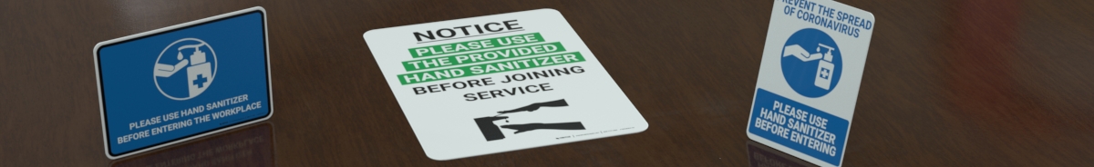 Hand Sanitizer Signs Hand Sanitizer Signs