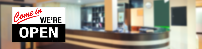 Reception Receptionist Signs Creative Safety Supply