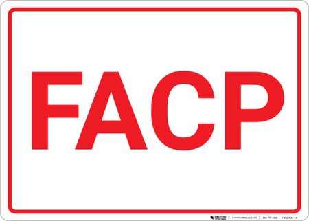 facp sign