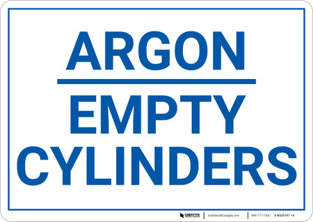 Argon Empty Cylinders Landscape Wall Sign argon-empty-cylinders-landscape-wall-sign