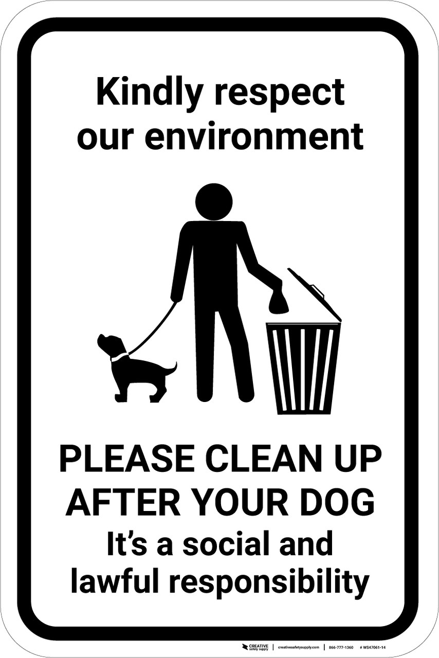 Free Clean Up After Your Dog Signs Printable Free Clean Up After Your Dog Signs Printable