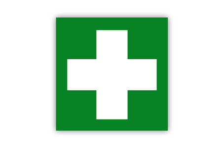 first aid kit sign