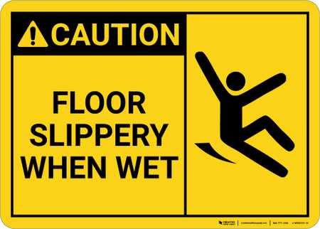 2x Professional Wet Floor Warning Sign Caution Hazard Safety Slippery