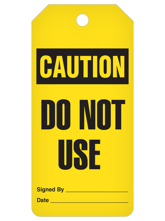 Caution Do Not Use Tag Roll | Creative Safety Supply