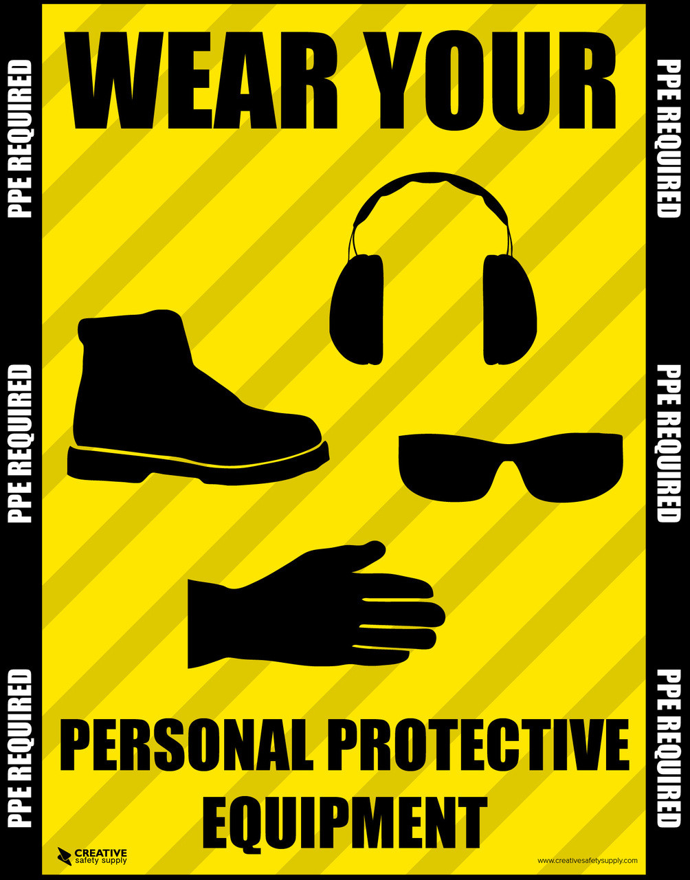 Wear Your Personal Protective Equipment - Safety Poster wear-your-personal-protective-equipment-safety-poster
