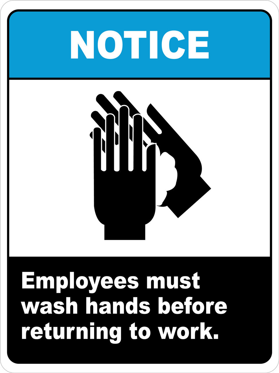 notice-employees-must-wash-hands-before-returning-to-work-sign for Employees Must Wash Hands Sign Free Printable Notice Employees Must Wash Hands Before Returning to Work Sign for Employees Must Wash Hands Sign Free Printable