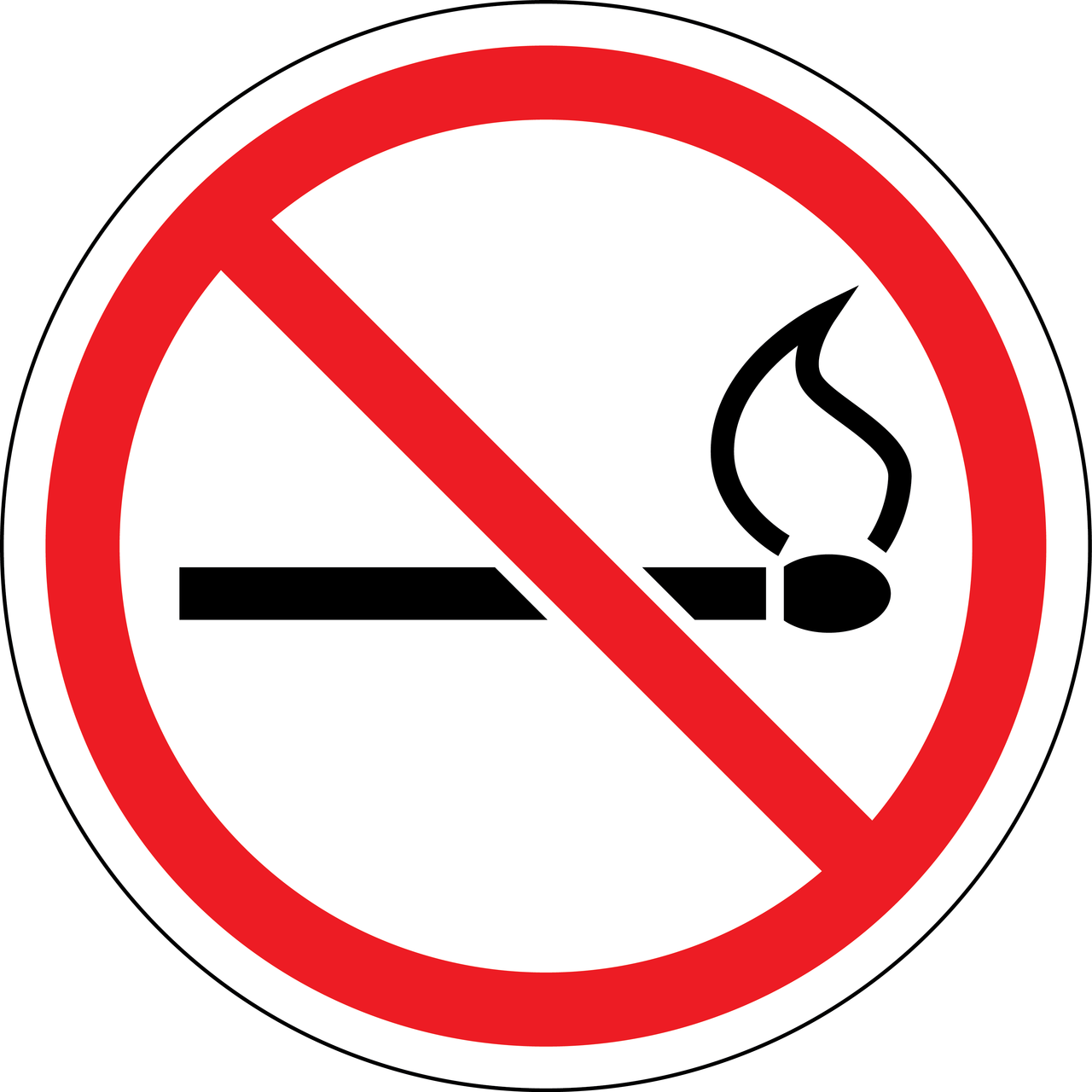 no lighter for cigarette No Lighters, no matches Sign