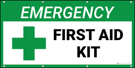 Emergency First Aid Kit Banner