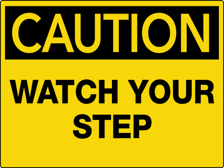 printable watch your step sign