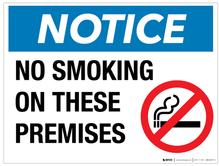 cool no smoking signs