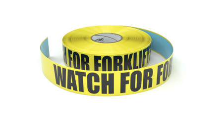 Watch For Forklifts - Inline Printed Floor Marking Tape