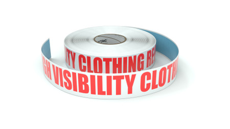 High Visibility Clothing Required - Inline Printed Floor Marking Tape