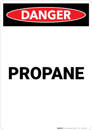 Propoline Sign Propane - Portrait Wall Sign