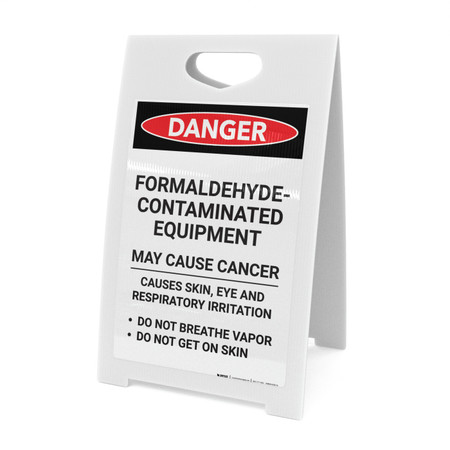 Formaldehyde Contaminated Equipment - A-Frame Sign