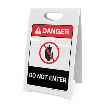 USA DO NOT ENTER看板 Danger Do Not Enter Sign, English/Spanish | Zing