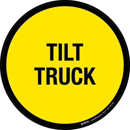 Tilt Truck Floor Sign
