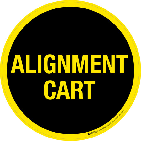 Alignment Cart Floor Sign