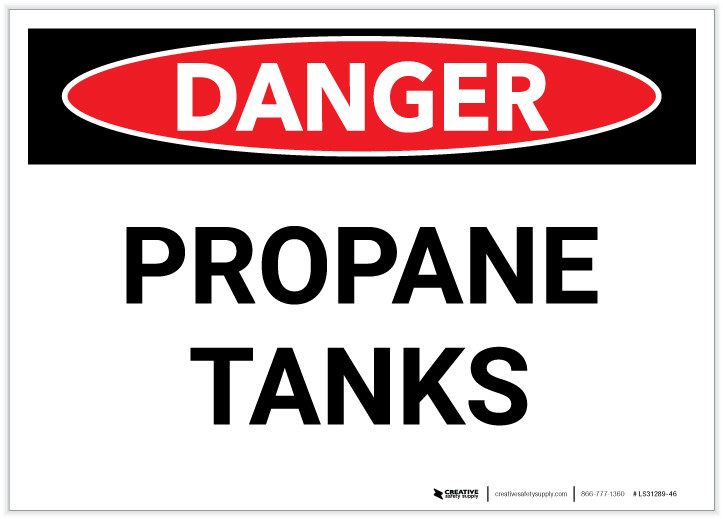 Propane Sample Label Propane Gas Label