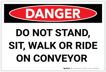 DO NOT RIDE ON HOIST OSHA DECAL SAFETY SIGN STICKER 3M USA MADE