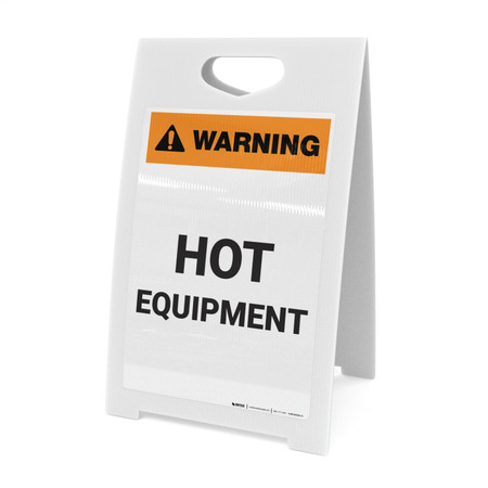 Hot Inventory Sign Warning: Hot Equipment - A-Frame Sign