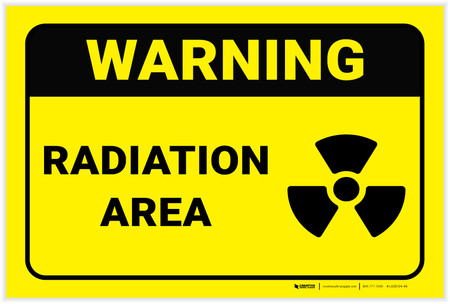 Warning: Radiation Area - Label