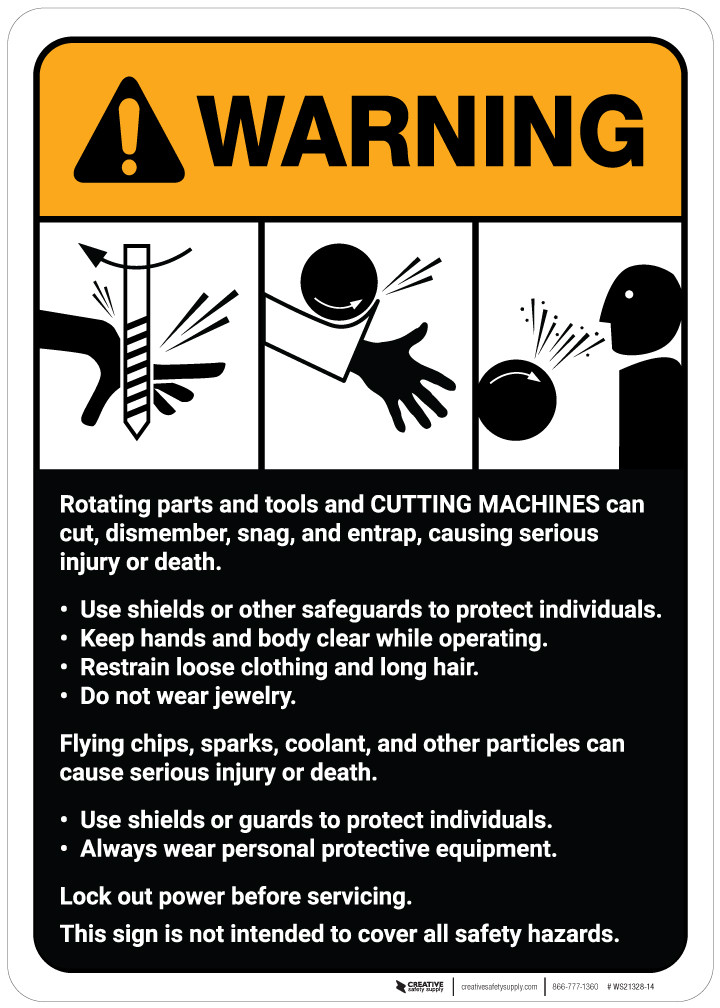 Cut Potential Warning Sign Warning Signs Cut