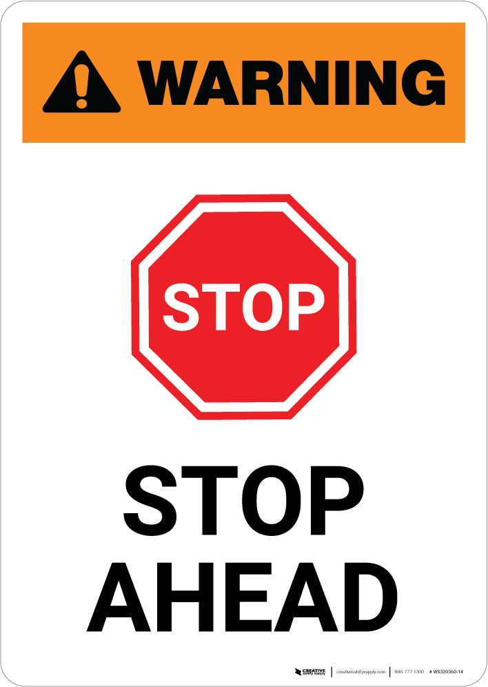 Stop Sign Distance Stop Ahead Sign Distance