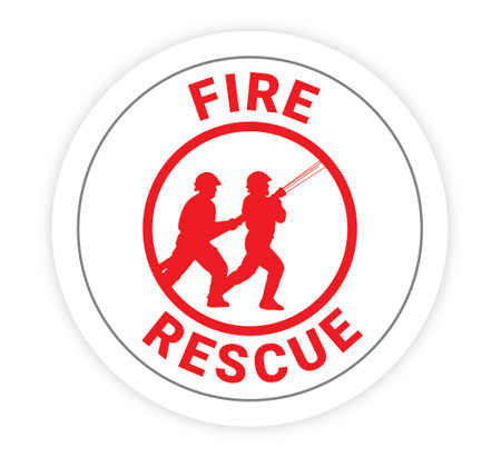 Heavy Rescue Sticker Fire Rescue - Hard Hat Sticker