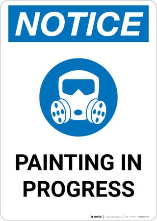 Notice Painting In Progress With Icon Portrait