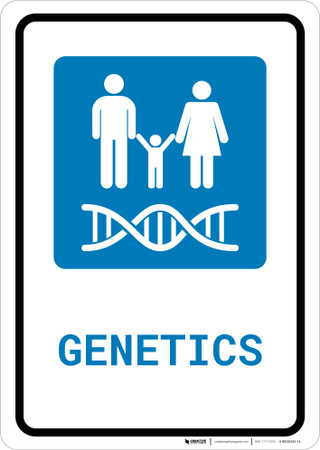 Genetics with Icon Portrait - Wall Sign