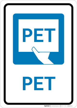 PET with Icon Portrait - Wall Sign