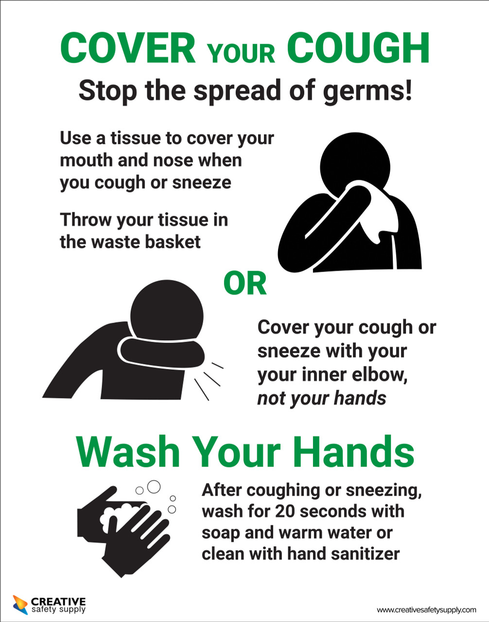 cover-your-cough-poster for Free Printable Cough Etiquette Poster Cover Your Cough - Poster for Free Printable Cough Etiquette Poster