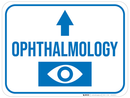 Spring Sign For Optometry Ophthalmology Arrow Straight Rectangular - Floor Sign