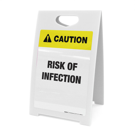 Caution: Risk Of Infection - A-Frame Sign