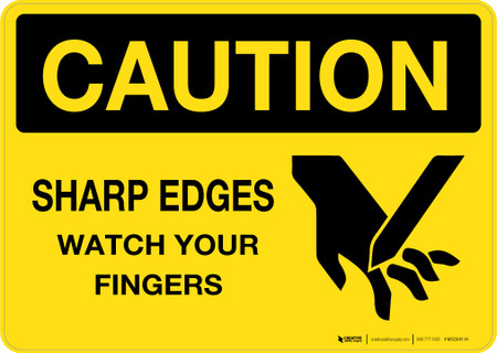 Sharp Edges Button Sharp Edges - Wall Sign