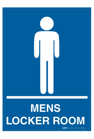 Mens Locker Room - Wall Sign | Creative Safety Supply