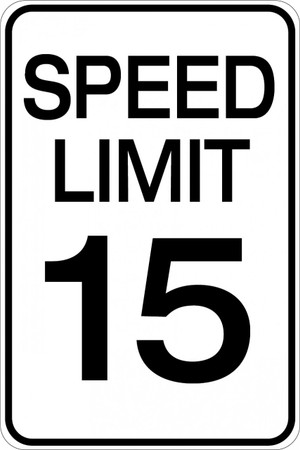 Speed Limit 15 (Wall)