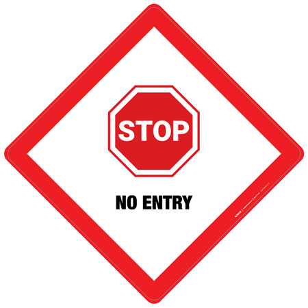 stop no entry placard sign creative safety supply