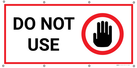 Do Not Use with Icon - Banner