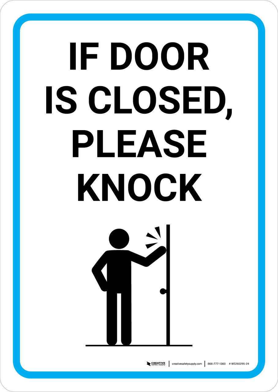 if-door-is-closed-please-knock-with-icon-portrait-wall-sign for Free Printable Please Close The Door Sign Printable If Door is Closed Please Knock with Icon Portrait - Wall Sign for Free Printable Please Close The Door Sign Printable