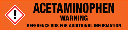 Acetaminophen [CAS# 103-90-2] - GHS Pipe Marking Label | Creative ...