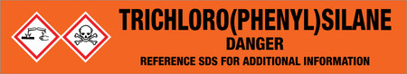 Trichloro(Phenyl)Silane [CAS# 98-13-5] - GHS Pipe Marking Label