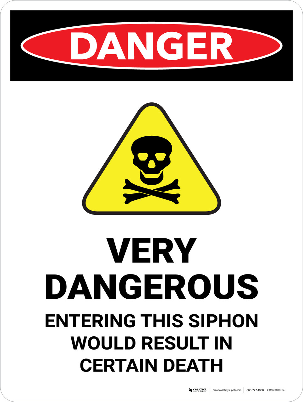 Danger: Very Dangerous - Entering This Siphon Would Result in